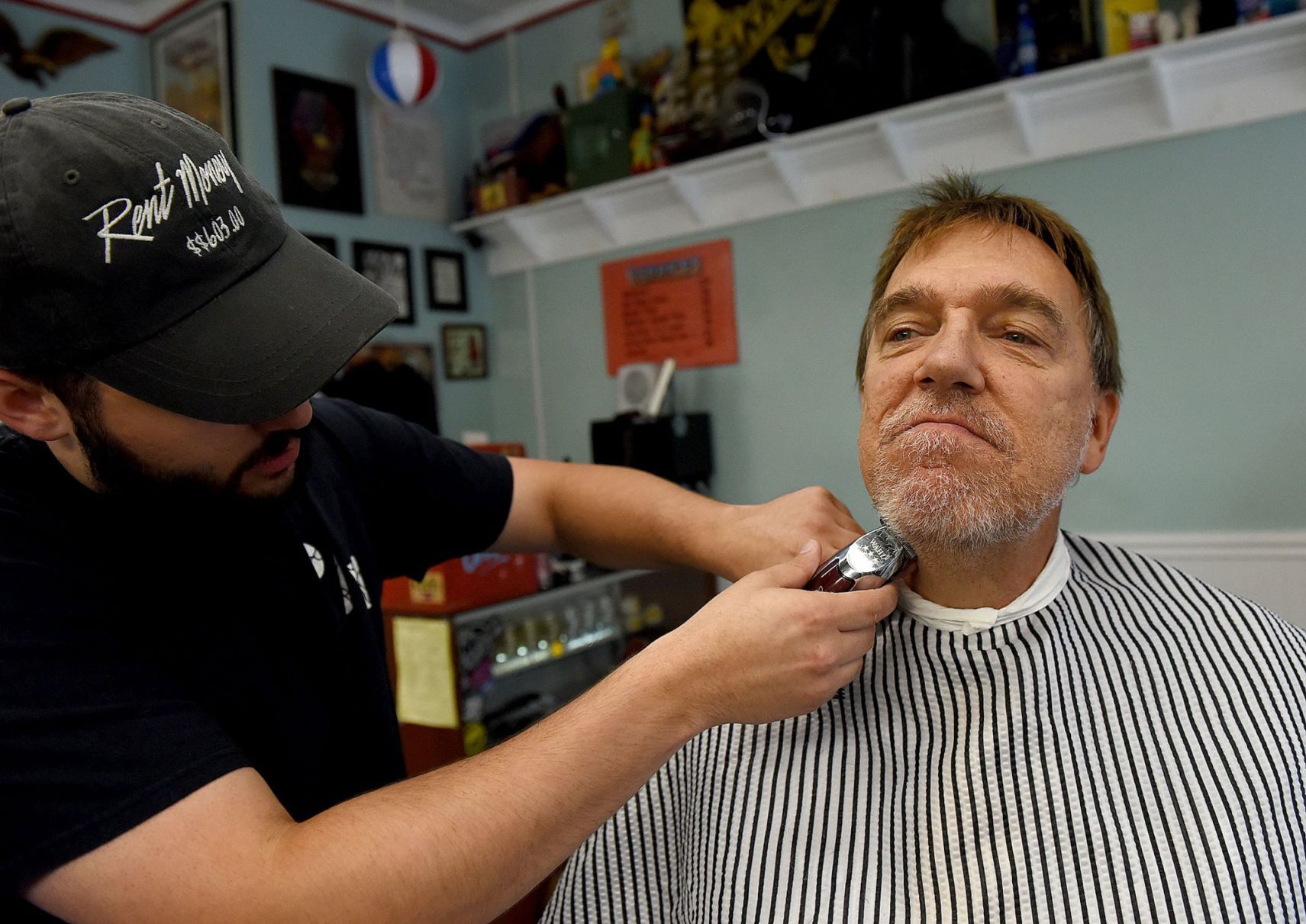 Trimming the beard